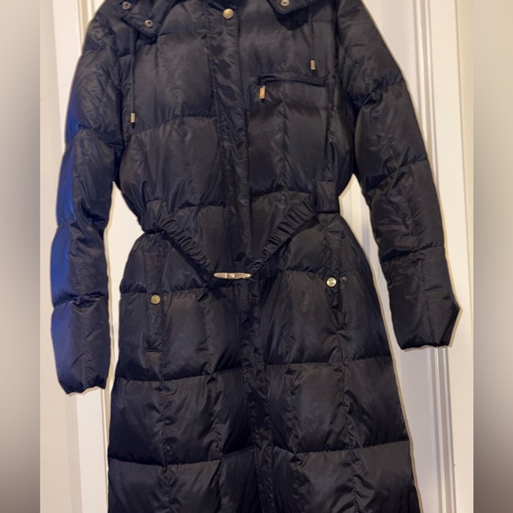 1 Madison Luxe Women's Down-Filled Coat with Front Vestee Black Size Large - Picture 3 of 13